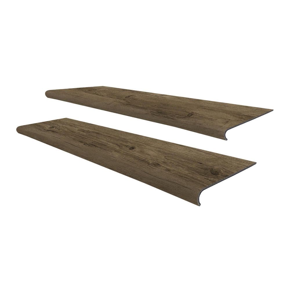 Oaktree Brown Vinyl Stair Tread Molding-Exact Match for Vinyl Floors, 2 Pieces per Box, 6 mm. T x 48 in. L x 12.2 in. W price history on PriceWatchPro