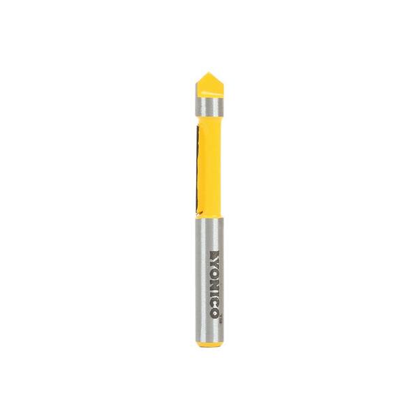 Yonico 14174q 1/4" Diameter Panel Pilot Trim Router Bit - 1/4" Shank, Carbide, 3/4" Cut
