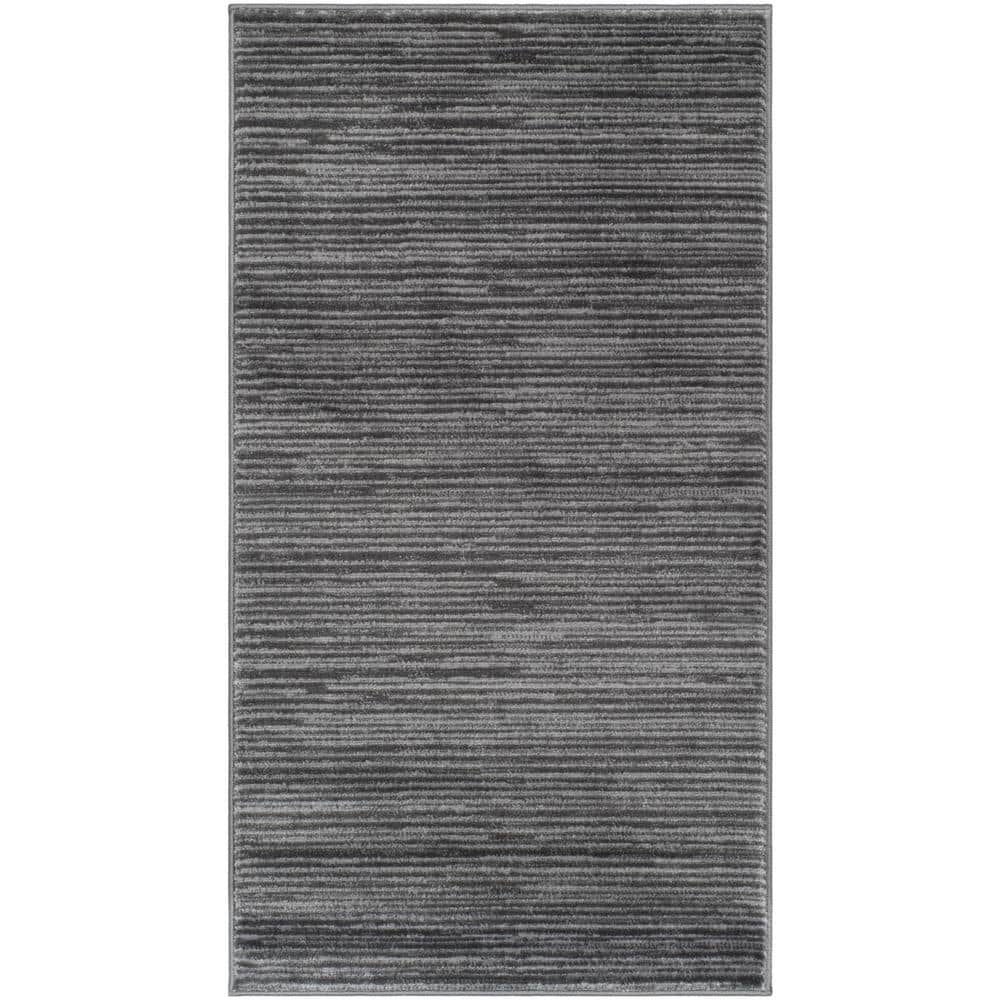 SAFAVIEH Vision Adrasteia Overdyed Solid Area Rug  Grey  2 2  x 4