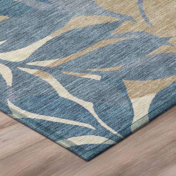 Chantille Machine Washable Indoor/Outdoor Abstract ACN2955 Denim 2 ft. x 3 ft. Accent Rug