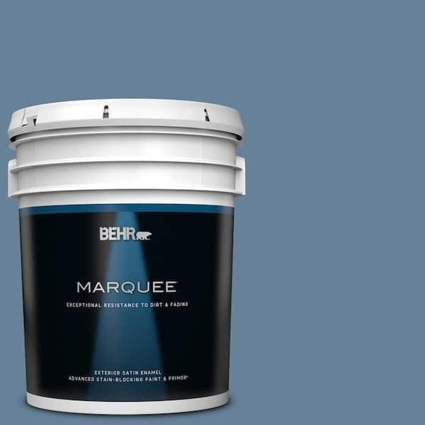 BEHR MARQUEE 5 gal. #ICC-74 Provence Satin Enamel Exterior Paint & Primer