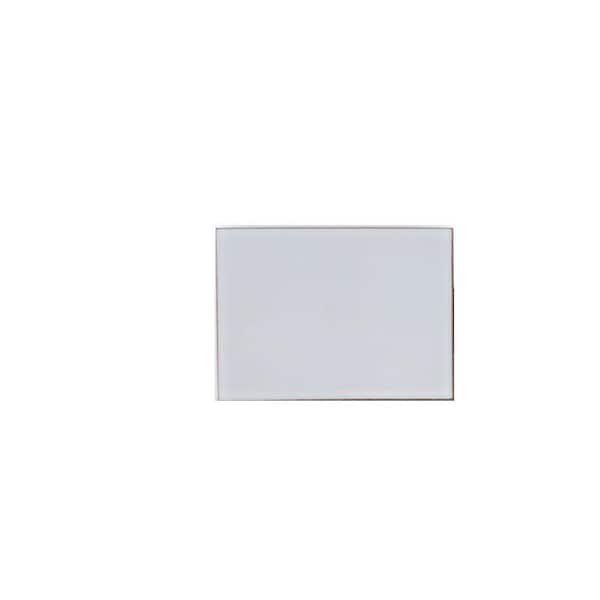 Jeffrey Court Take Home Tile Sample - Artisan Kloud Off-White 4 in. x 4 in. Geometric Matte Ceramic Mosaic Wall Tile