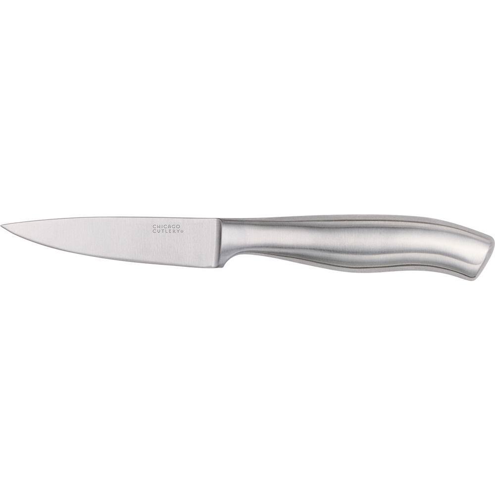 Chicago Cutlery Insignia Steel 13-Piece Kitchen Knife Set with Gray Wood Block