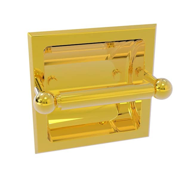 Allied Brass Prestige Regal Polished Brass Shower Rod Wall Supports - 2-Pack