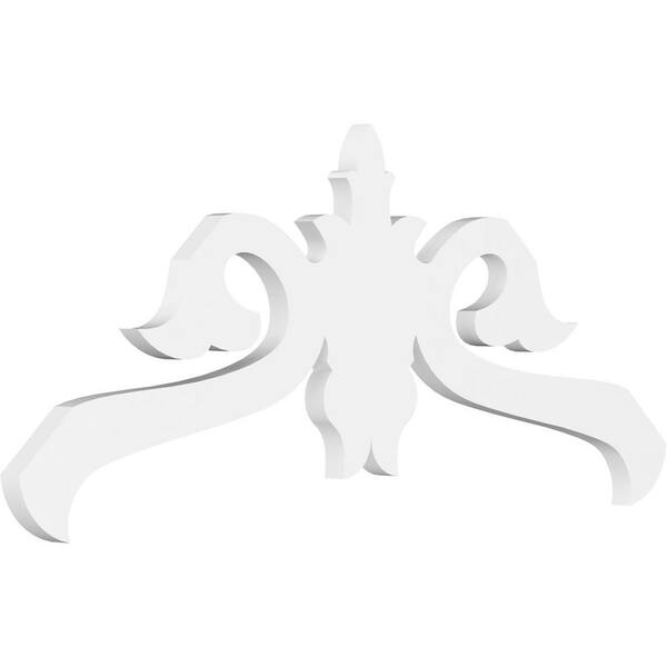Ekena Millwork 1 in. x 36 in. x 16-1/2 in. (11/12) Pitch Florence Gable Pediment Architectural Grade PVC Moulding
