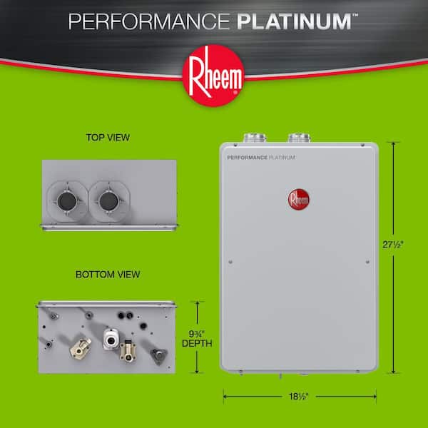 Performance Platinum 9.5 GPM Natural Gas High Efficiency Indoor Tankless Water Heater