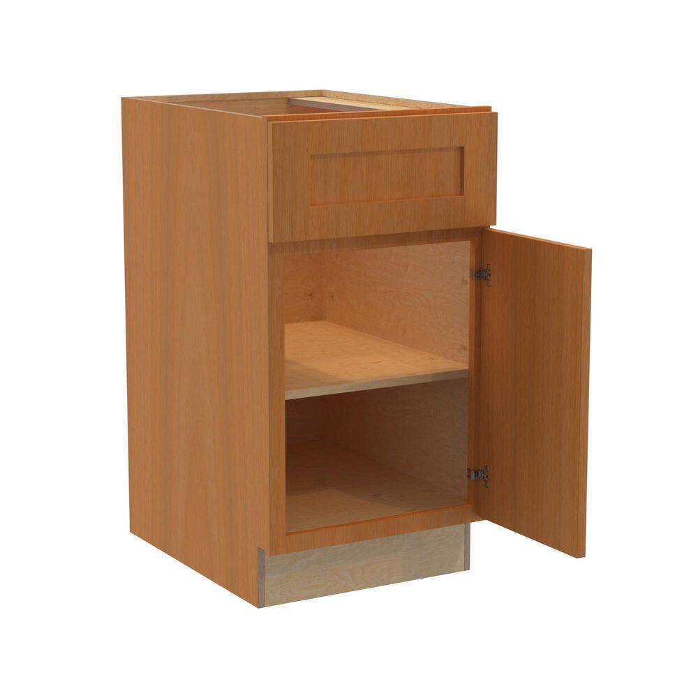 Newport 18 in. W x 21 in. D x 34.5 in. H Assembled Plywood Base Bath Cabinet in Cinnamon with Soft Close RH price history on PriceWatchPro