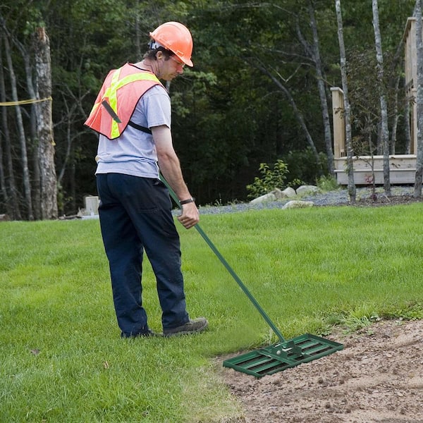 67 in. Lawn Leveling Rake Heavy-Duty Level Lawn Tool for Garden Backyard/Lawn