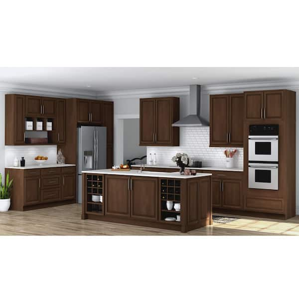 Hampton Bay Hampton 36 in. W x 12 in. D x 30 in. H Assembled Wall Kitchen  Cabinet in Satin White KW3630-SW - The Home Depot