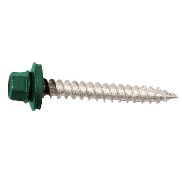 Metal Sales MS 1-1/2 in. #10 Denali Green Metal Wood Screw