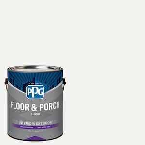 1 gal. PPG1001-1 Delicate White Satin Interior/Exterior Floor and Porch Paint