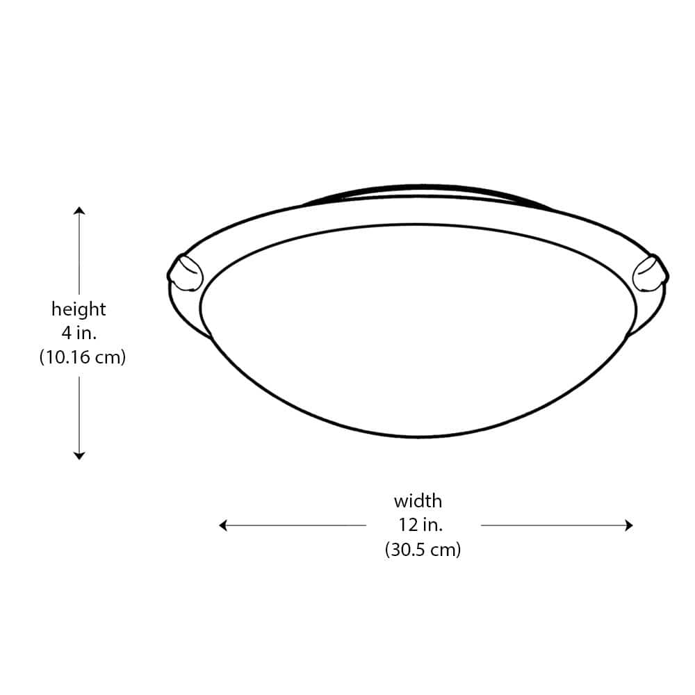 Neptune 12" Brushed Nickel Contemporary Flush Mount Ceiling Light