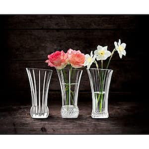 5 1/4 in. Spring Table Clear Crystal Vase Set