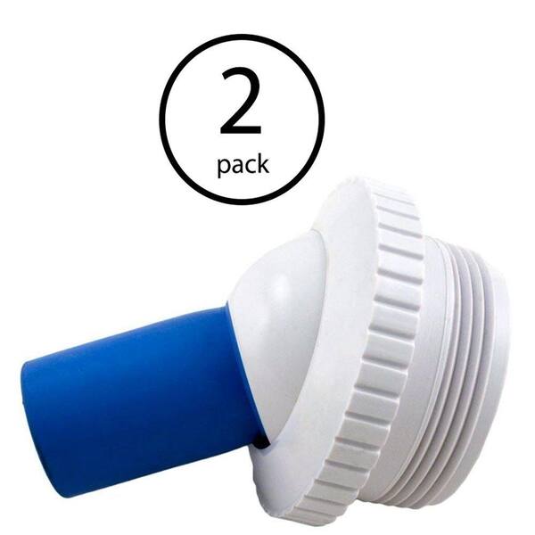 HAYWARD 1 in. Inlet Fitting with Rubber Super Directional Nozzle Piece (2-Pack)