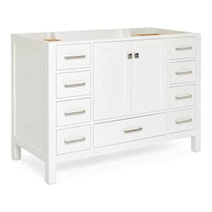 Cambridge 48 in. W x 21.5 in. D x 34.5 in. H Freestanding Bath Vanity Cabinet Only in White