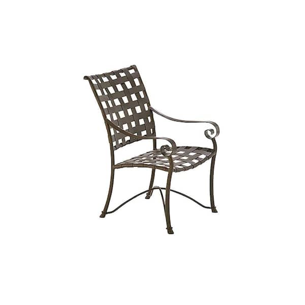 Tradewinds Vallero Crossweave Java Commercial High Back Game Patio Chair (2-Pack)
