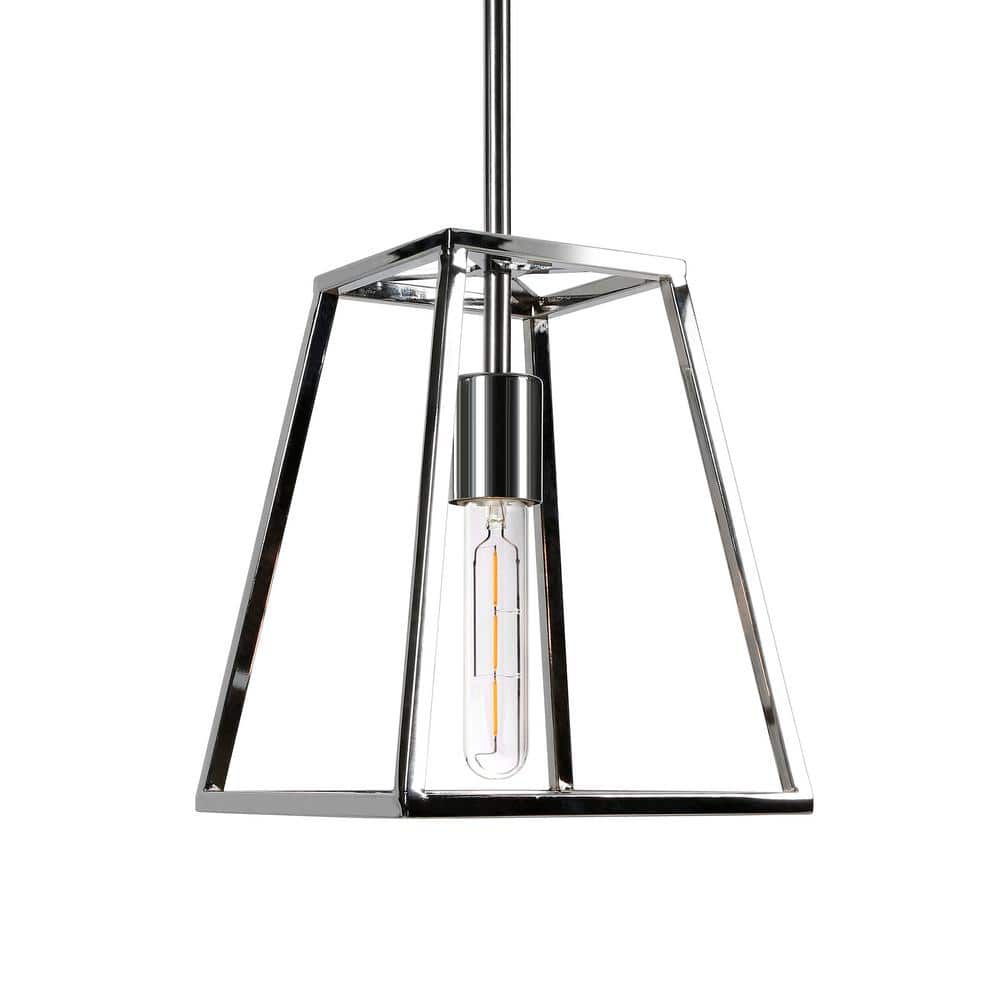 Henn&Hart 8  Polished Nickel Metal Pendant