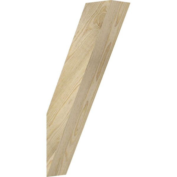 Ekena Millwork 4"W x 12"D x 24"H Traditional Rough Sawn Knee Brace, Douglas Fir