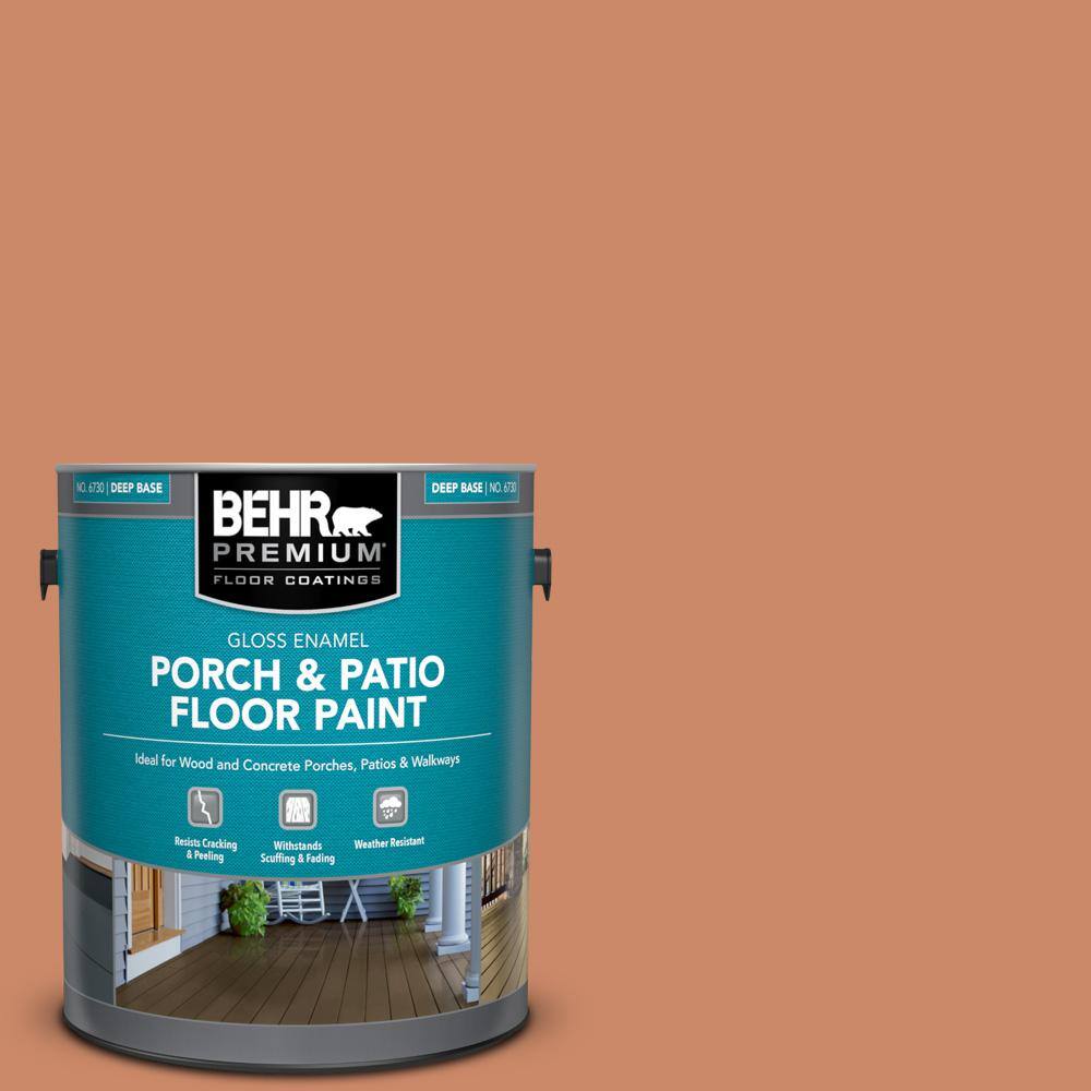 1 gal. #230D-5 Aztec Brick Gloss Enamel Interior/Exterior Porch and Patio Floor Paint price history on PriceWatchPro