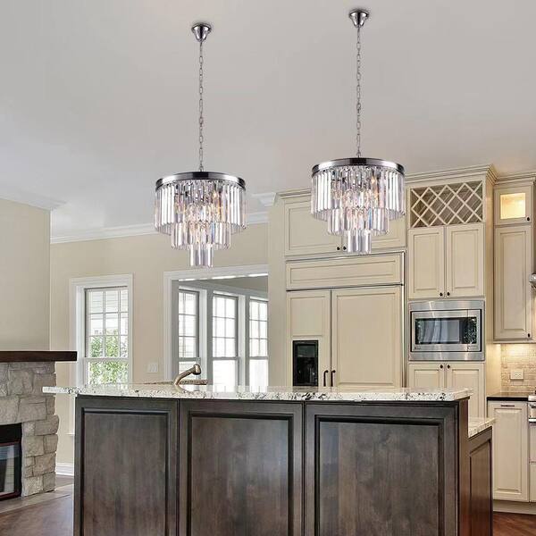 Maxax Annapolis 7-Light Chrome/Clear Unique Tiered