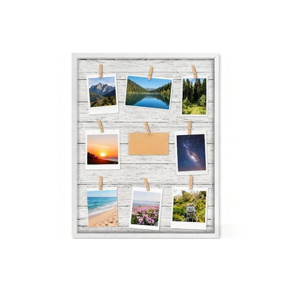15 x 20 in. White Wood Collage Frame for Wall Decor