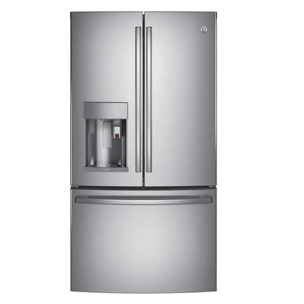 GE Profile 22.2 cu. ft. Smart French Door Refrigerator with Keurig K-Cup in Stainless Steel, Counter Depth
