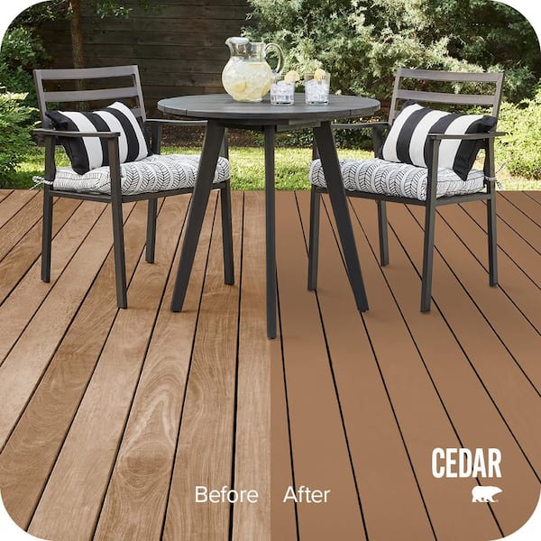 8 oz. #SC-146 Cedar Solid Color Waterproofing Exterior Wood Stain and Sealer Sample