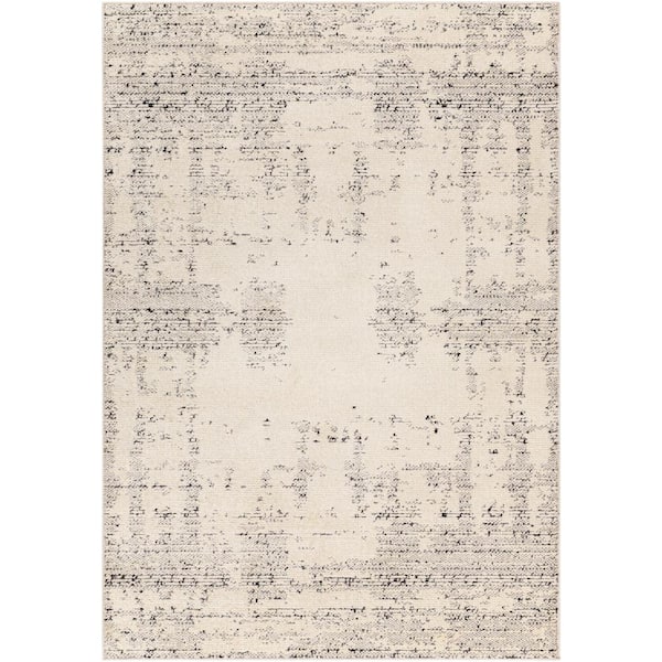 Livabliss La Boheme Ivory Abstract 8 ft. x 10 ft. Indoor Area Rug