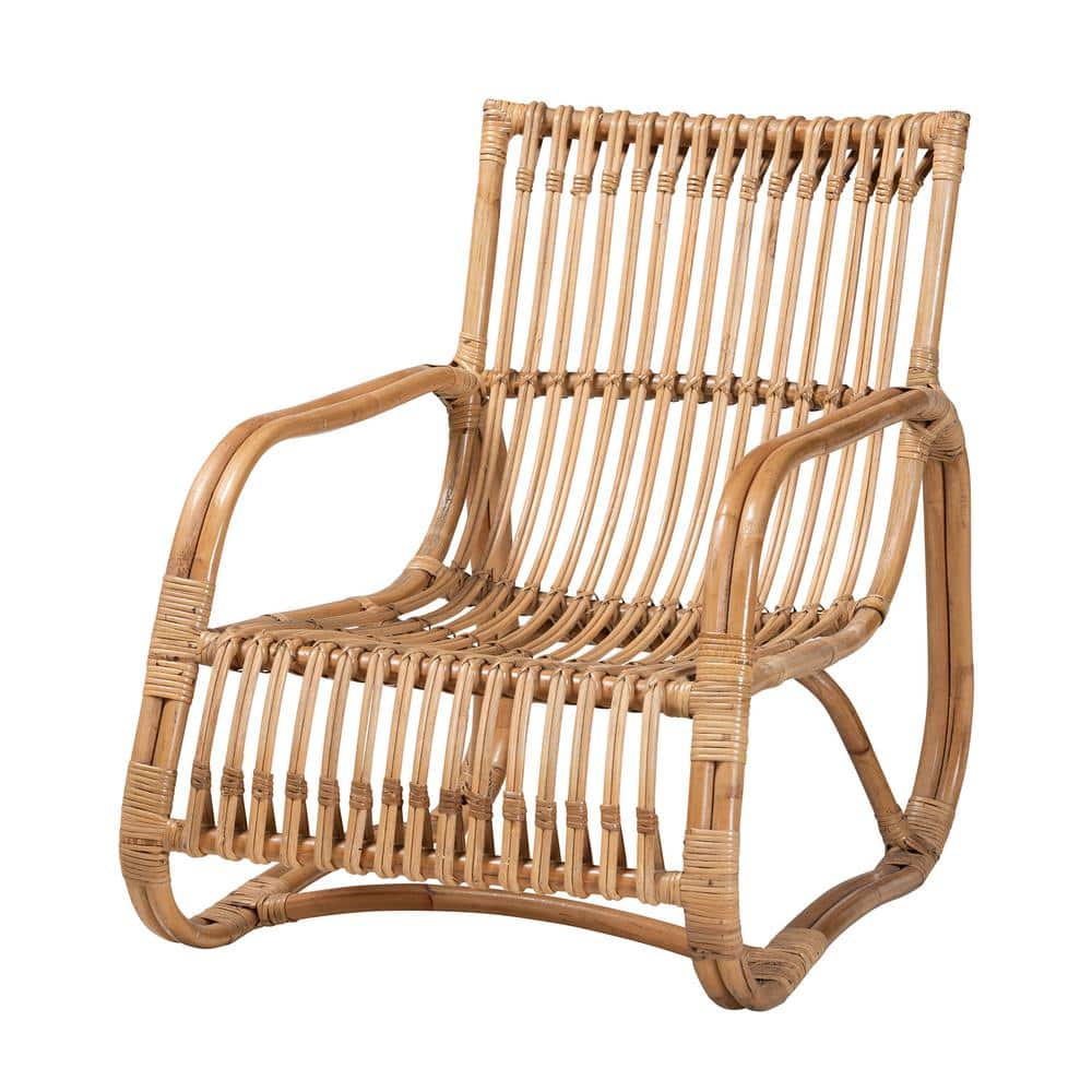 bali & pari Blanca Natural Rattan Arm Chair 217-12732-HD