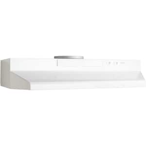 F40000 Series 36 in. Convertible Under Cabinet Range Hood with Light, 230 Max Blower CFM, White