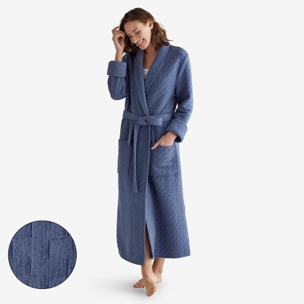 Women's Maternity Mummy Embroidered Soft Dressing Gown | Boohoo UK