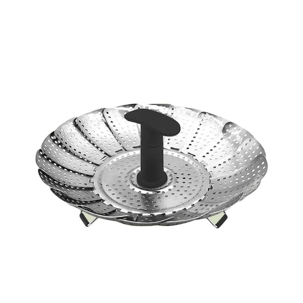 Stainless Steel Steamer Basket Collapsible Expandable Design for Healthy Cooking Multi-Tier Use Fits Various Pots