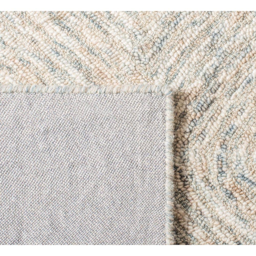 Hand-Tufted Elegance Gray Wool 5' x 8' Rectangular Area Rug