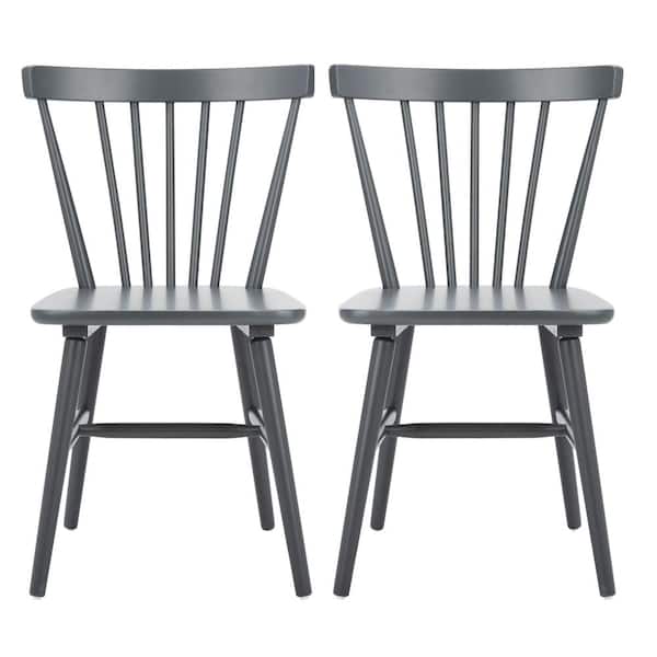 SAFAVIEH Winona Gray Spindle Back Dining Chair (Set of 2)