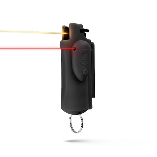 Laser Assist Pepper Spray on Keychain, AccuFire, Black
