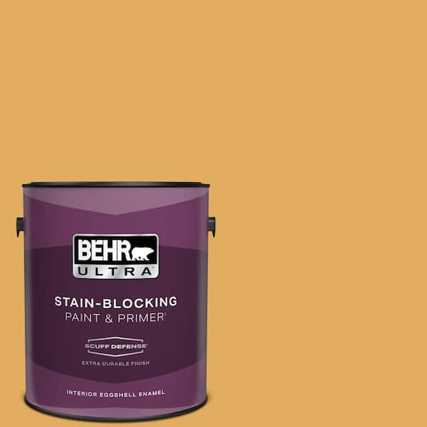 BEHR ULTRA 1 gal. #310D-5 Sahara Shade Extra Durable Eggshell Enamel Interior Paint & Primer