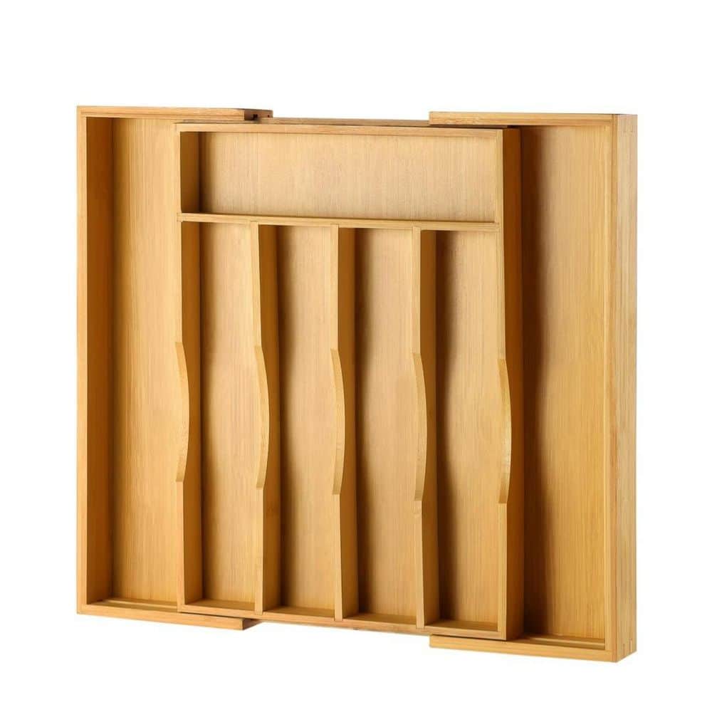 Numhew Bamboo Wood 13.97 in. x 10.04 in. x 1.97 in. Adjustable