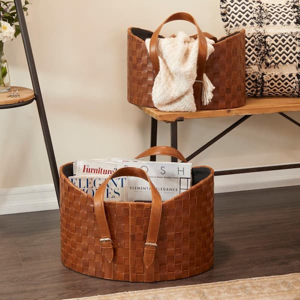 WOVEN YARN BASKET MAKEOVER - At Charlotte's House