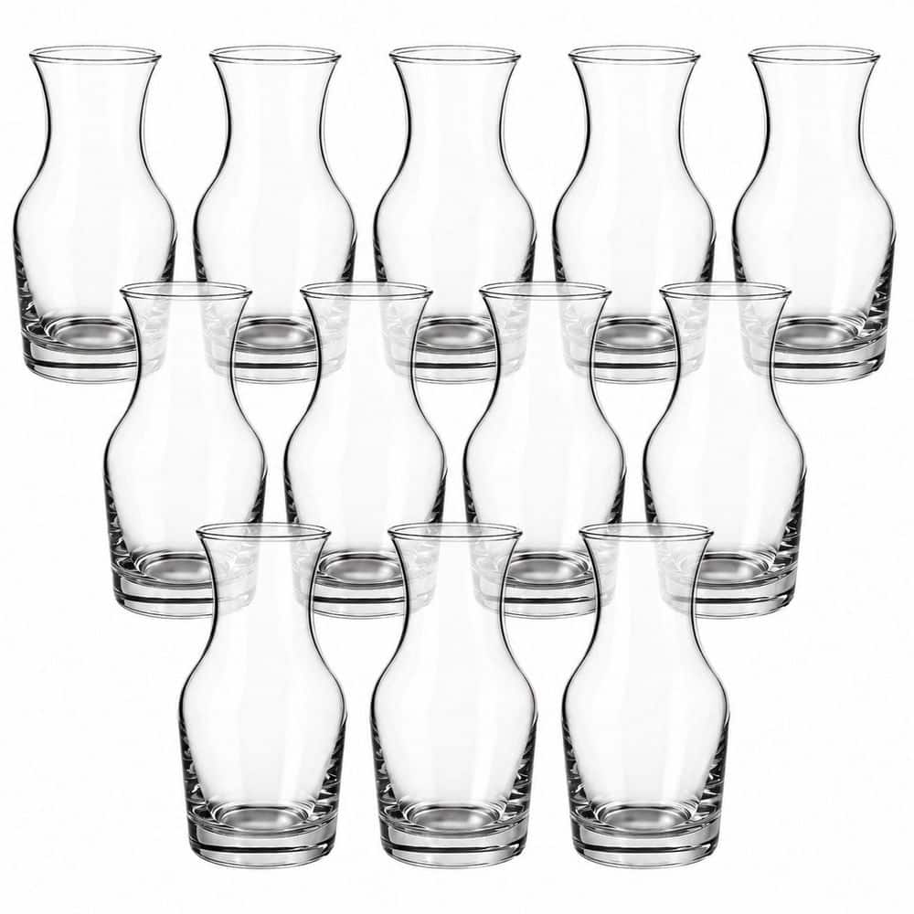 12 Pack 6.5 oz Transparent Glass Mini Wine Carafes for Tasting, Juice, Champagne and Serving price history on PriceWatchPro