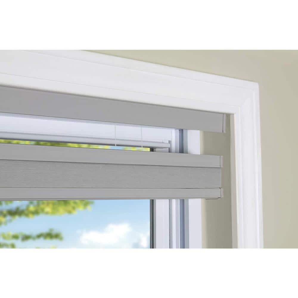 Gray Cordless Top Down Bottom Up Cellular Shade 24"W x 60"H