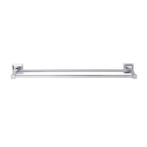 Stanton 18 in. Wall Mount Double Towel Bar in Polished Chrome