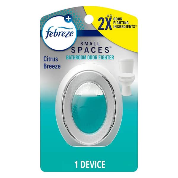 Febreze Small Spaces Bathroom Odor Fighter. 25 FL oz. Citrus Breeze Scent Automatic Air Freshener Dispenser (1-Count)