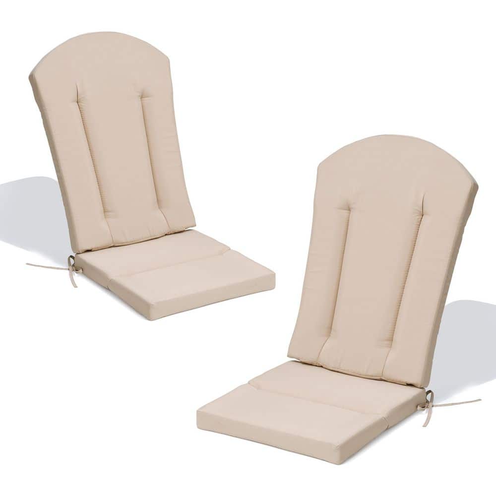 21.65 in. x 49.61 in. 2-Piece Replacement Outdoor Adirondack Chairs Cushion in Beige price history on PriceWatchPro