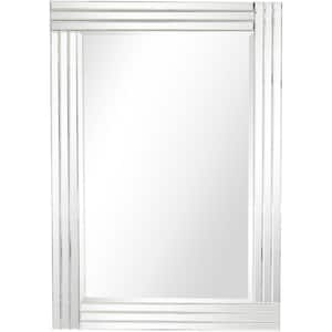 Holly 42 in. x 30 in. Modern Rectangle Framed Decorative Mirror