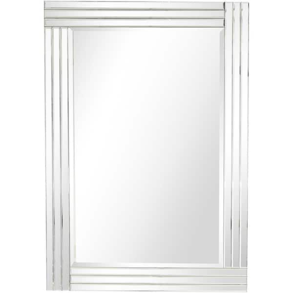 Camden Isle Holly 42 in. x 30 in. Modern Rectangle Framed Decorative Mirror