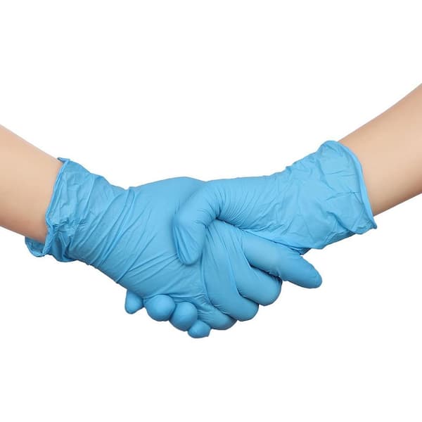SYNMAX 4 mil Medium Vinyl Material Hybrid Gloves in Blue Color