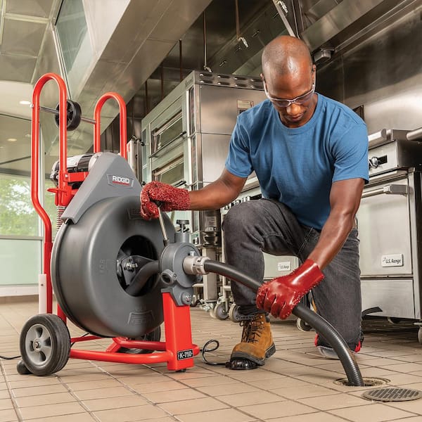 RIDGID K-750 Drain Cleaning Snake Auger Drum Machine with 5/8 in