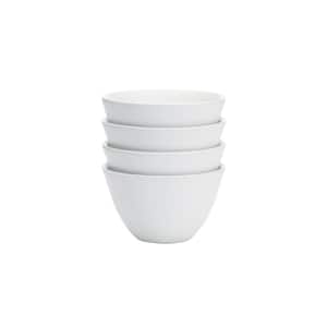 Colorwave White 4 in., 7 fl. oz. (White) Stoneware Mini Bowls, (Set of 4)