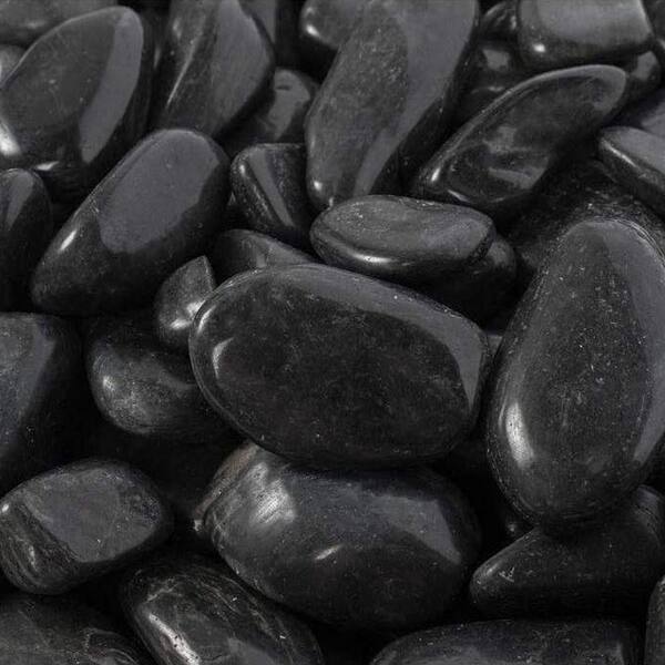 Margo Garden Products 2-3 30lbs Rainforest Black Grade A Polished Pebbles