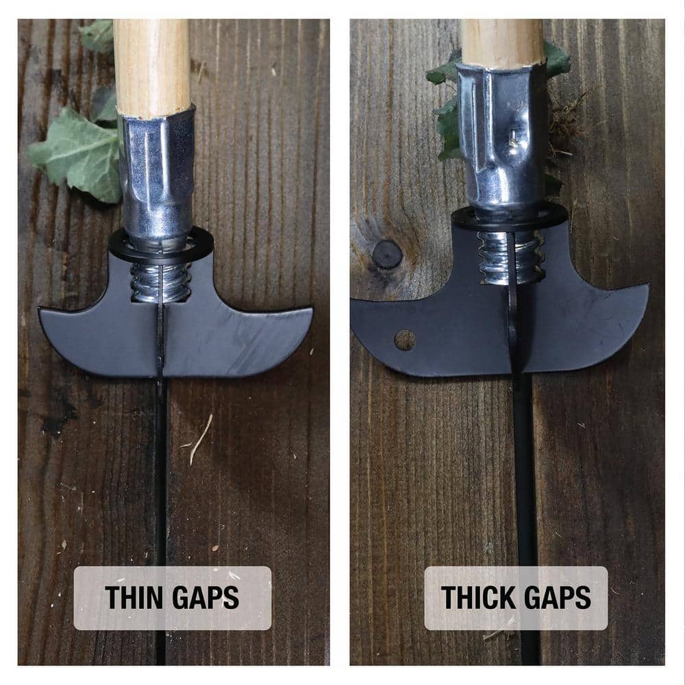 Compact Black Stainless Steel Crack and Crevice Weeding Tool